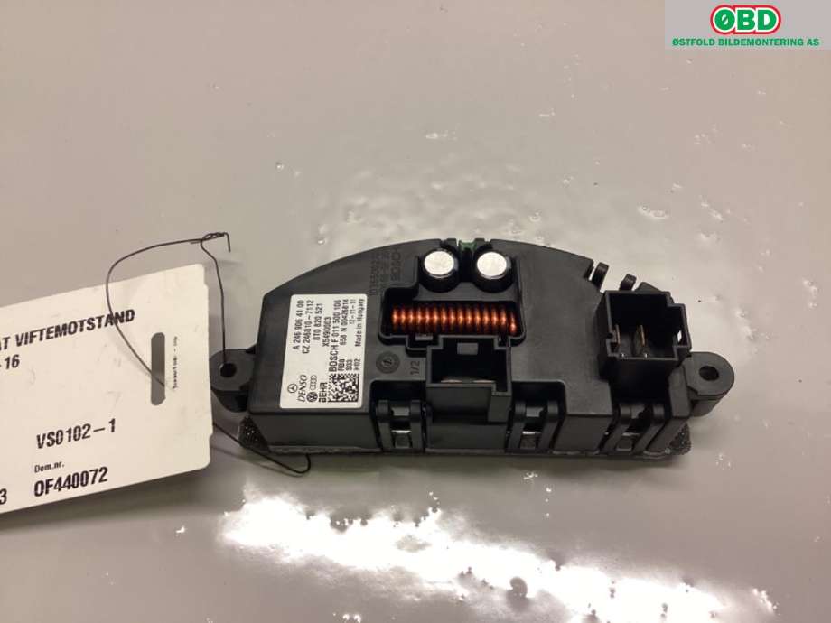 Varmeapparat motstand til Audi Q5 2012-2017 (Type I, Fase 2)  (AUDI|8T0 820 521|)