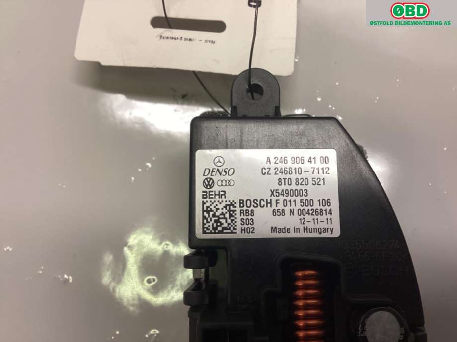 Varmeapparat motstand til Audi Q5 2012-2017 (Type I, Fase 2)  (AUDI|8T0 820 521|)