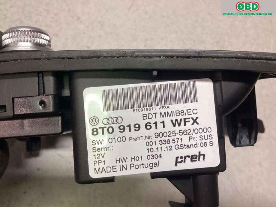 Bryter diverse til Audi Q5 2012-2017 (Type I, Fase 2)  (AUDI|8T0 919 611|)