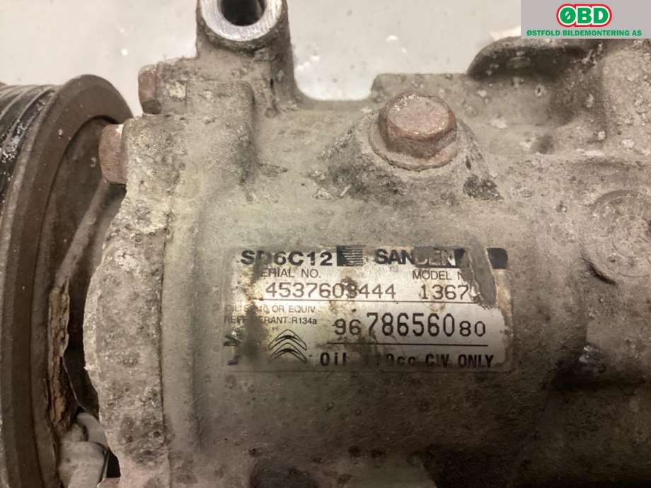 Aircondition kompressor til Peugeot Partner 2008-2015 (Type II, Fase 1)  (PEUGEOT|9678656080||9878656080)
