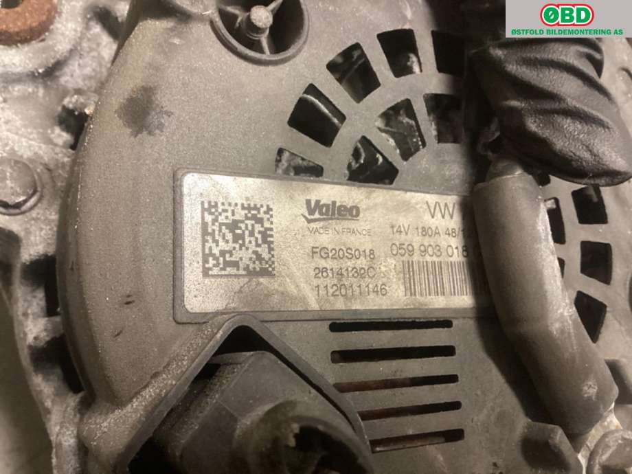 Dynamo til Audi A6 2011-2014 (Type IV, Fase 1) (C7) (C7) (AUDI|059 903 018 TX|059 903 018 R|)