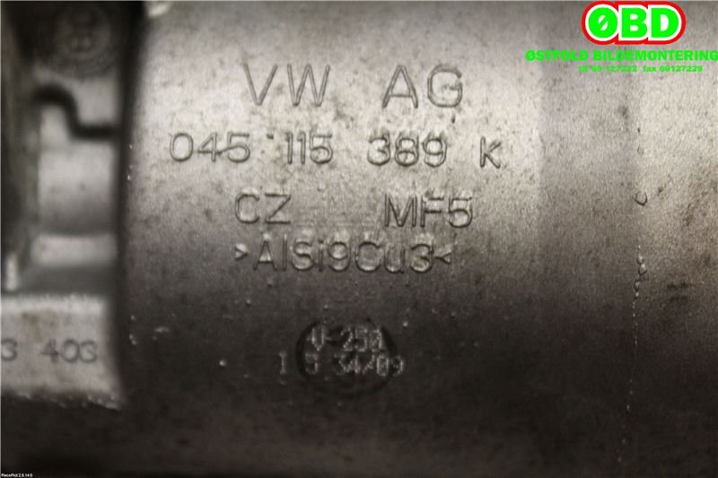 Oljekjøler til Audi Q5 2008-2012 (Type I, Fase 1) (AUDI|038 117 021 E|)