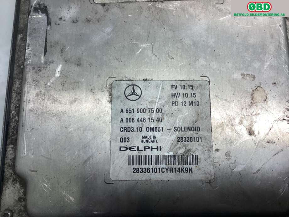 Styreenhet motor til Mercedes E-Klasse 2013-2016 (Fase 2) (W212) (W212) (MERCEDES||6519007500)