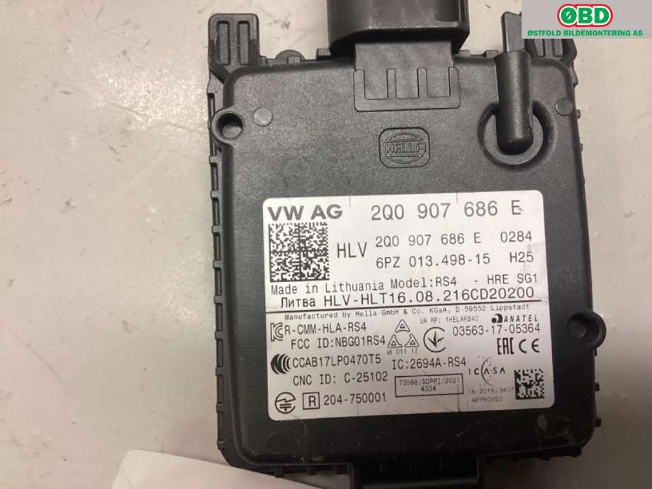 Sensor radar til Škoda Enyaq 2021-->>  (2Q0 907 685 G||2Q0907686E)