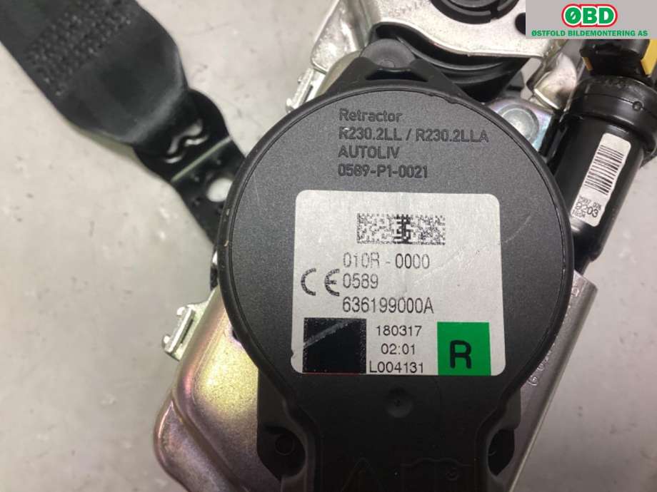 Airbag beltestrammer til VW Passat 2015-2019 (Fase 1) (B8) (B8) (VOLKSWAGEN|3G0 857 706|)
