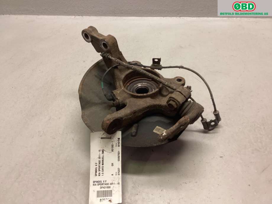 Hjulspindel venstre foran til Kia Sportage 2010-2016 (Type III) (KIA|517152Y500|)