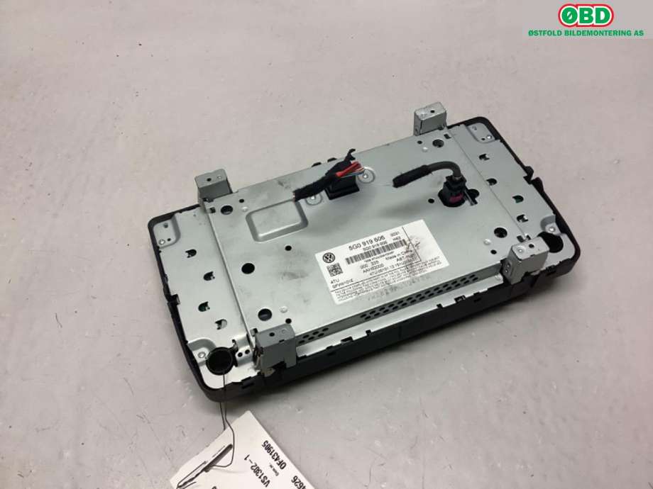 Instrument kjørecomputer til VW e-Golf 2014-2017 (Fase 1)  (VOLKSWAGEN|5G0 919 606||5G0919606)