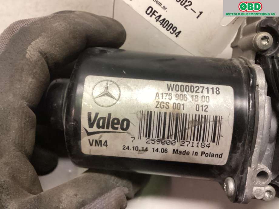 Viskermotor frontrute til Mercedes CLA 2013-2019 (C117) (C117) (MERCEDES|)