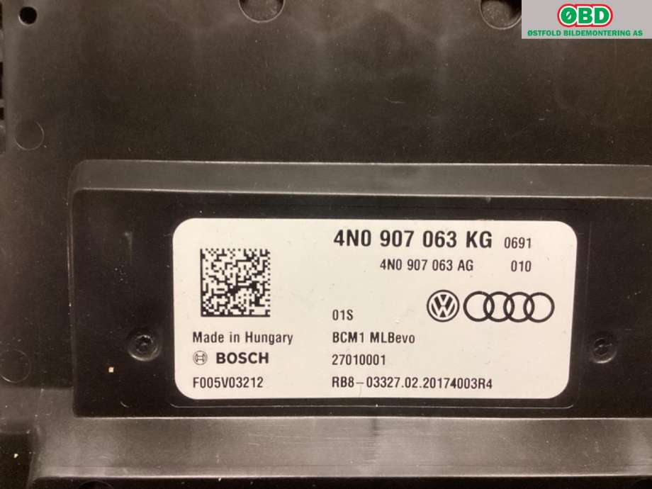 Styreenhet comfort (BCM) til Audi e-tron 2018-->>  (AUDI|4N0 907 063 KN||4N0907063KG)