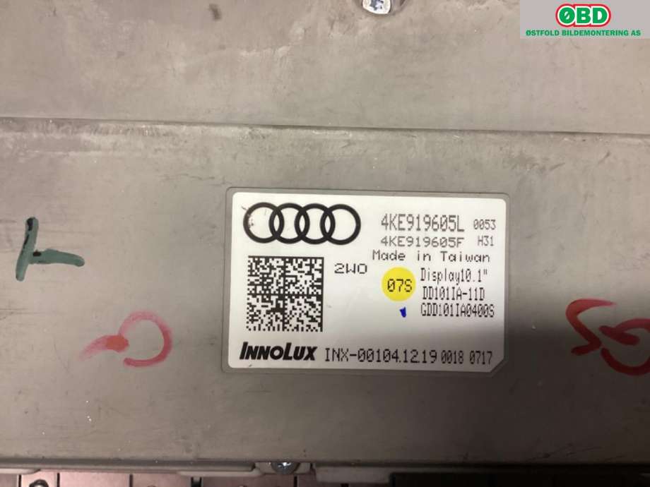 Instrument kjørecomputer til Audi e-tron 2018-->> (AUDI|4KE 919 605 L|)