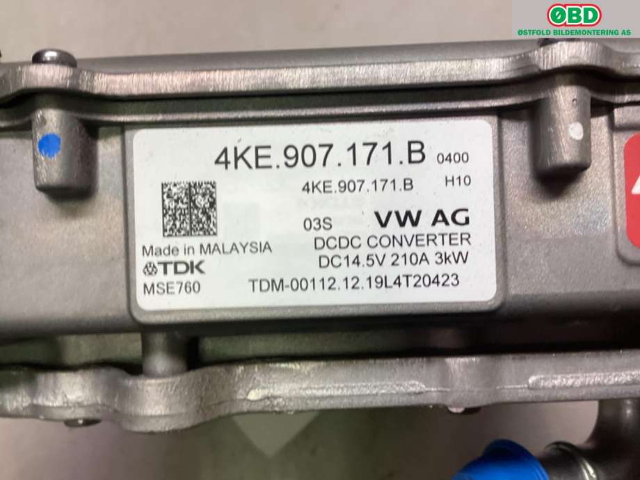 DCDC converter elbil til Audi e-tron 2018-->> (AUDI|4KE 907 171 B|)