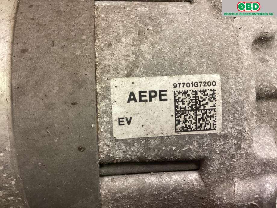 Aircondition kompressor til Hyundai Ioniq Electric 2019-->> (Fase 2)  (HYUNDAI|97701G 7200|)