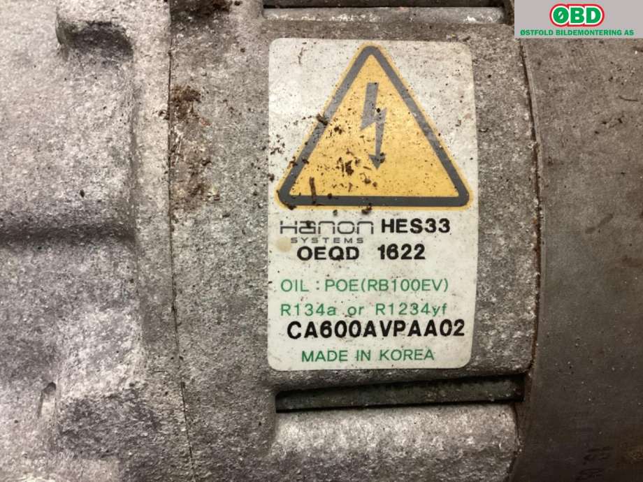 Aircondition kompressor til Hyundai Ioniq Electric 2019-->> (Fase 2)  (HYUNDAI|97701G 7200|)