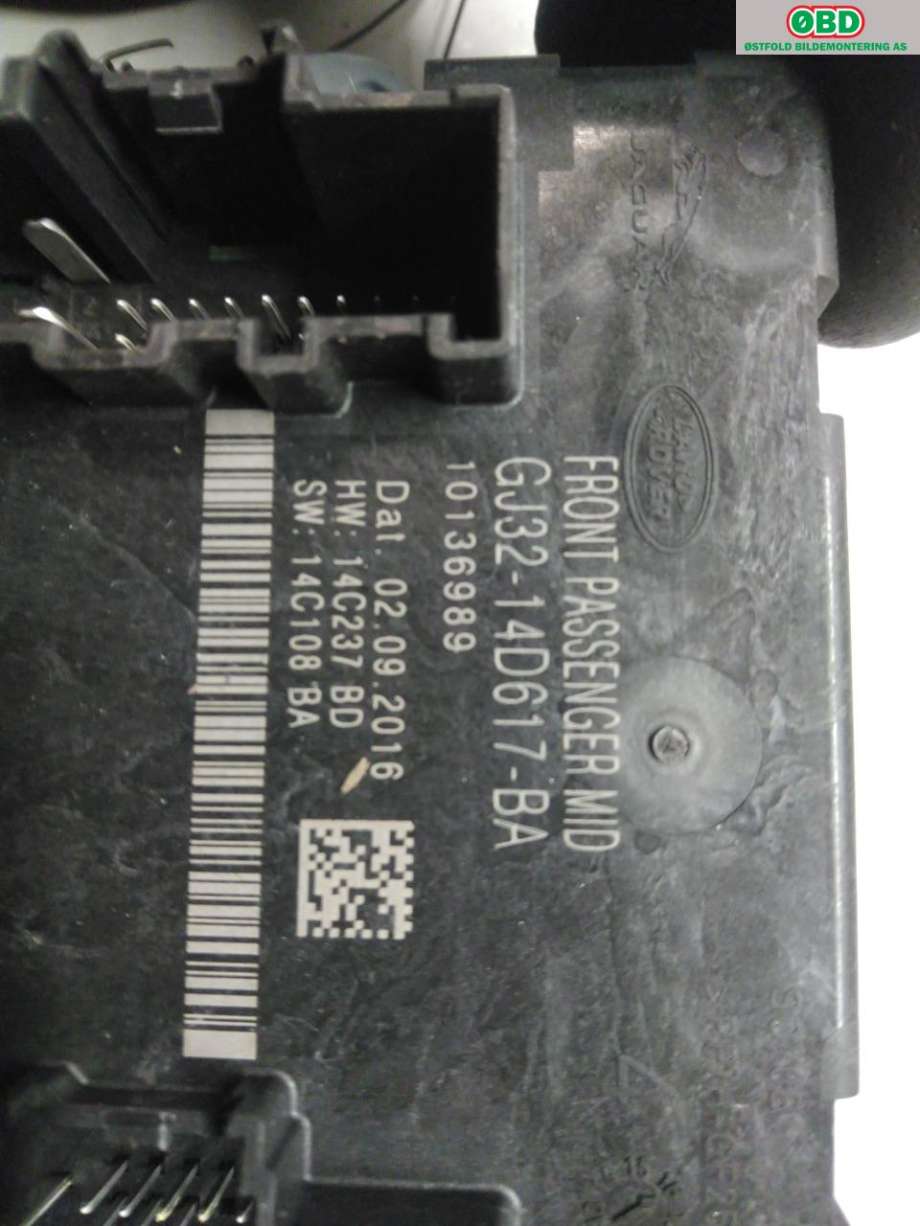 Styreenhet dør venstre foran til Land Rover Range Rover, Evoque 2011-2019 (Type I)  (LAND-ROVER|LR092136||GJ3214D617BA)