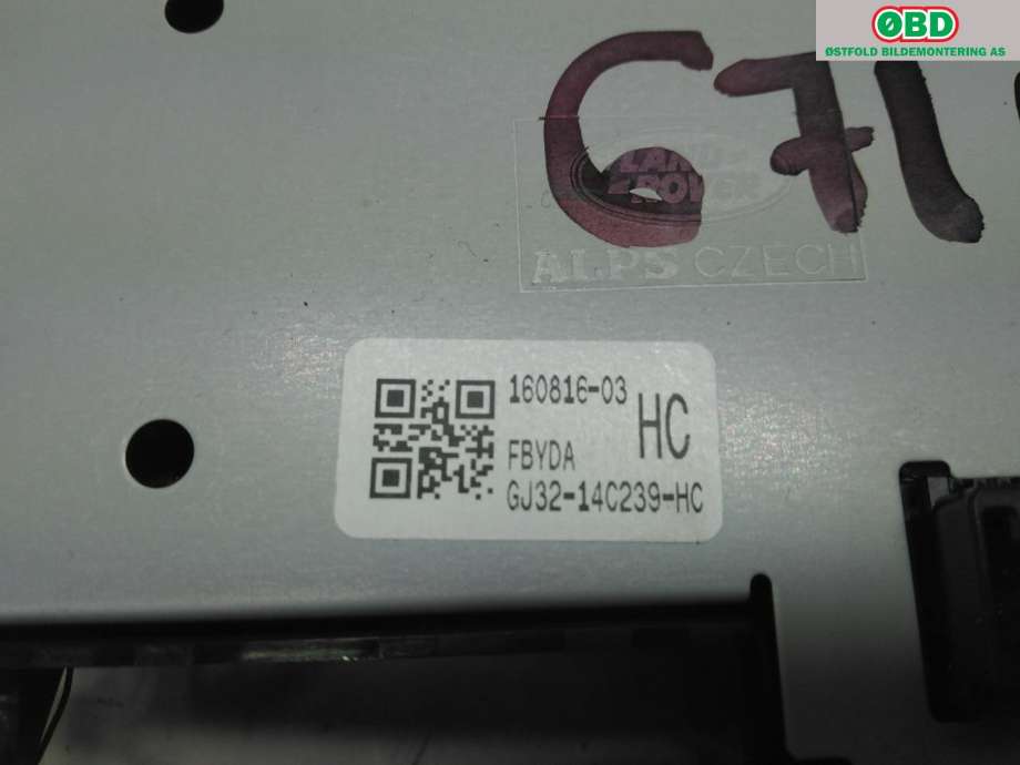 Varmeapparat betjening til Land Rover Range Rover, Evoque 2011-2019 (Type I)  (LAND-ROVER|LR071279||GJ3214C239HC)