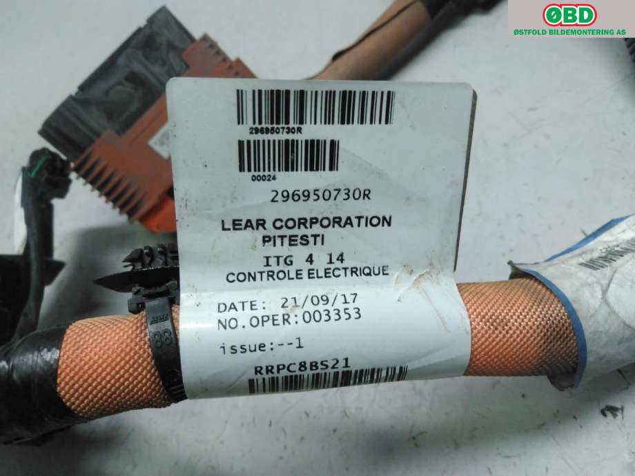 Kabel høy volt (HV) hybrid til Renault Zoe 2013-2019 (Fase 1)  (RENAULT|296950730R|)