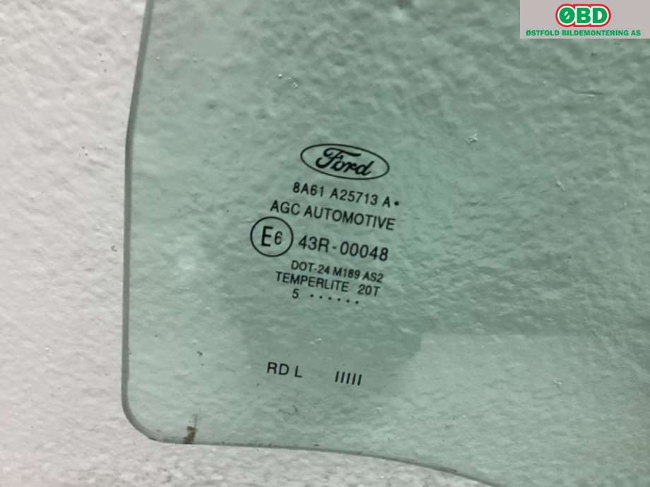 Siderute venstre bak til Ford Fiesta 2013-2017 (Type VI, Fase 2)  (FORD|1591458|)