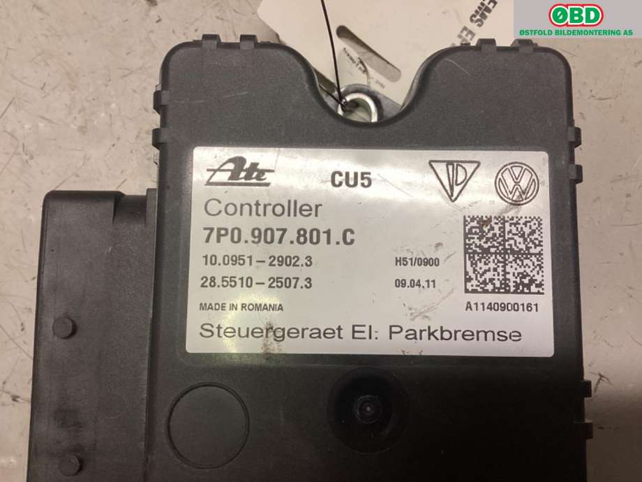 Styreenhet elektrisk parkbrems (EPB - Electric Parking Brake) til Porsche Cayenne 2010-2017 (92A) (92A) (PORSCHE|958 618 109 00|958 618 109 02|7P0907801C)