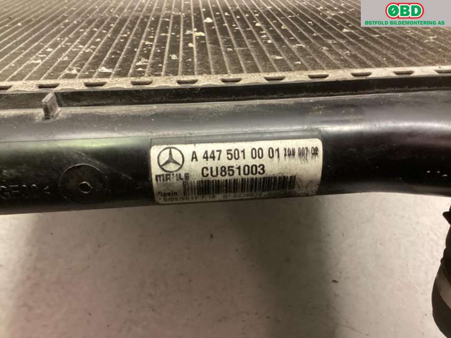 Radiator (automat gir) til Mercedes Vito 2014-->> (W447) (W447) (MERCEDES|A 447 501 00 01|)