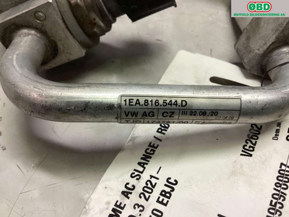Aircondition rør til VW ID.3 2020-->>  (VOLKSWAGEN|1EA 816 544 D|)