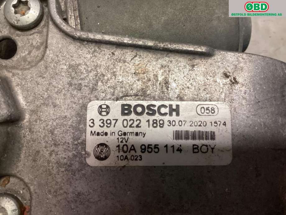 Viskermotor frontrute til VW ID.3 2020-->>  (VOLKSWAGEN|10A 955 114 A|)