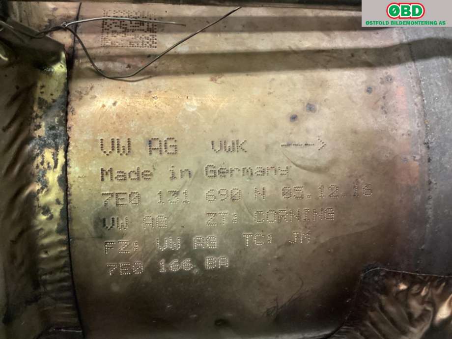 Partikkelfilter til VW Transporter / Caravelle 2015-2019 (T6) (T6) (VOLKSWAGEN|7E0 254 201 NX|)