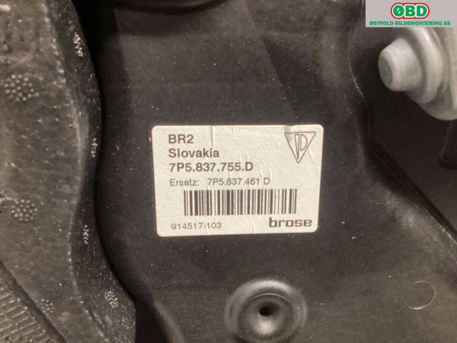 Ruteheis venstre foran til Porsche Cayenne 2010-2017 (92A) (92A) (PORSCHE|958 542 461 01|958 624 801 00|7P5837755D)