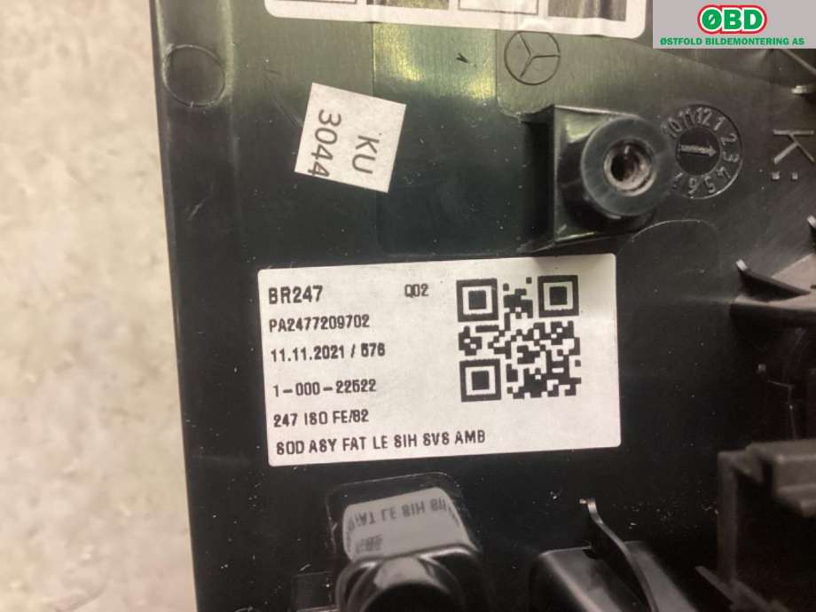 Bryter diverse til Mercedes EQB 2022-->> (A 177 905 65 00|)