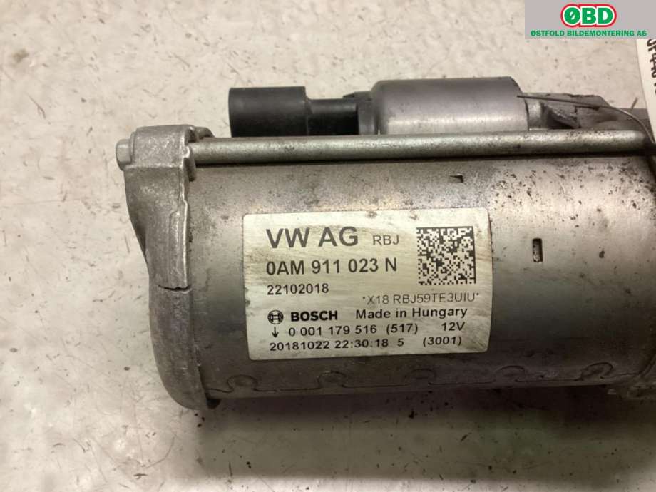 Starter til Audi A1 2018-->> (Type II)  (AUDI|0AM 911 024 A|)
