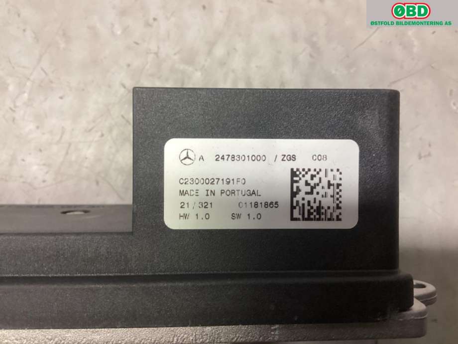 Varmeapparat register til Mercedes EQB 2022-->>  (A 247 830 10 00|)