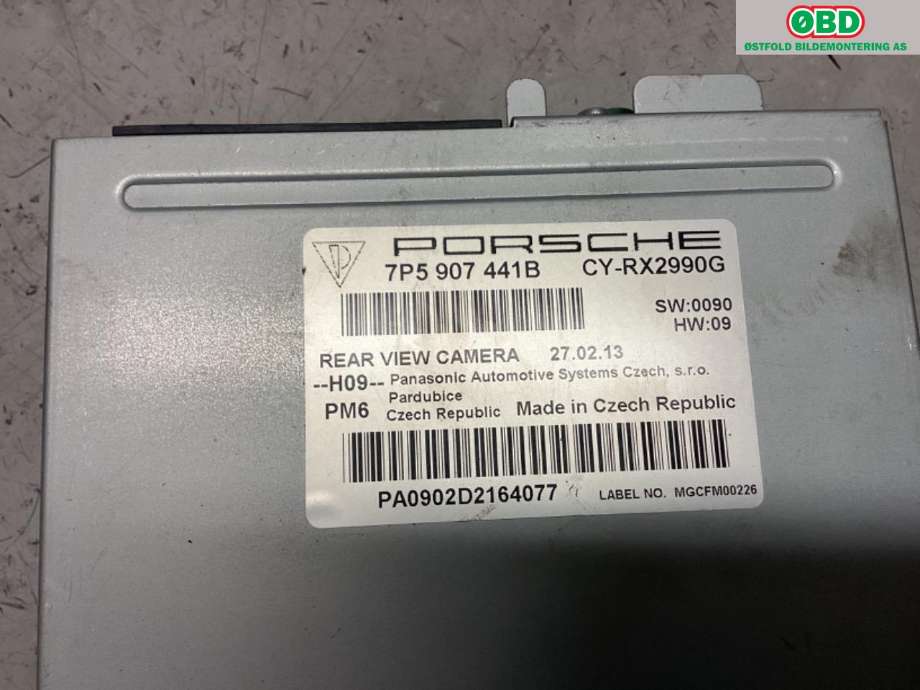 Styreenhet parkering til Porsche Cayenne 2010-2017 (92A) (92A) (PORSCHE|958 618 045 00||7P5907441B)