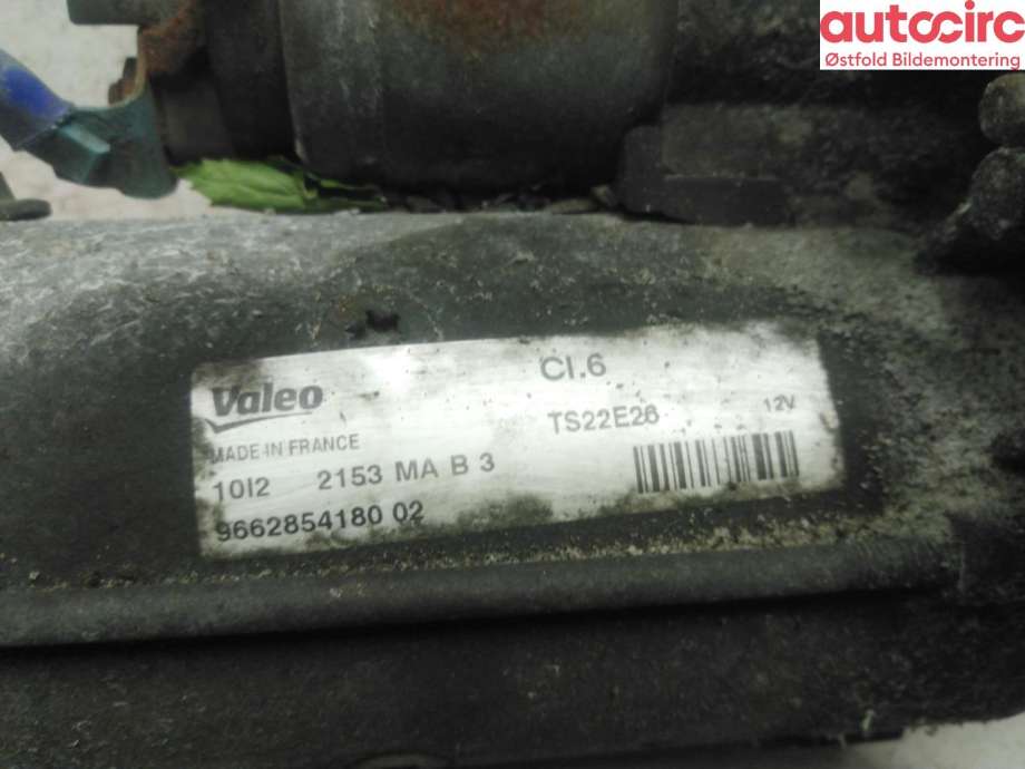 Starter diesel til Peugeot 508 2011-2014 (Type I, Fase 1)  (PEUGEOT|5802 AE|16 381 168 80|)