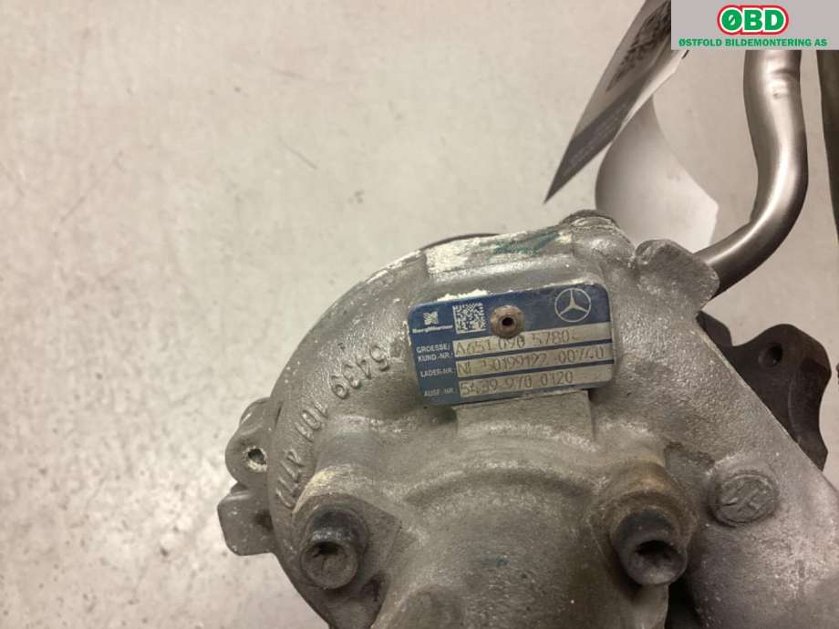 Turbo til Mercedes E-Klasse 2009-2013 (Fase 1) (W212) (W212) (MERCEDES|A 651 090 45 80|)