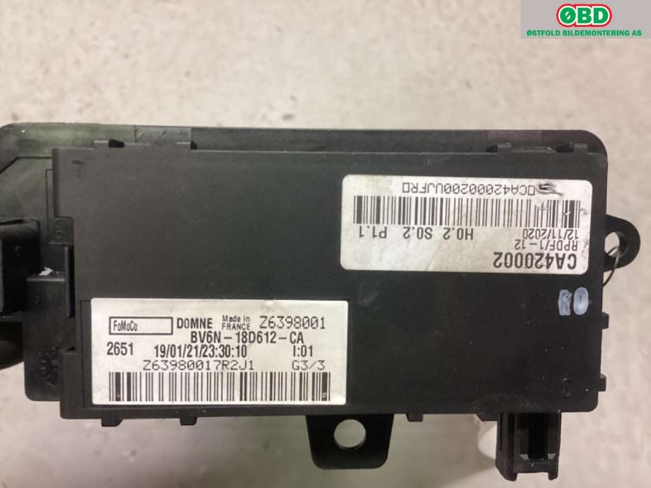 Varmeapparat register til Ford Transit Connect 2018-->> Type II, Fase 2 (FORD|1786199||BV6N-18D612-CA)