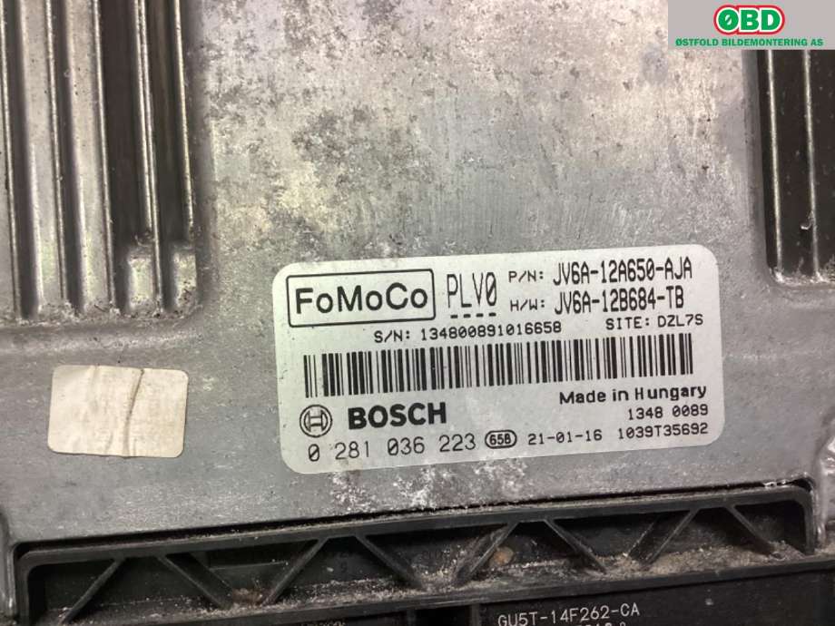 Styreenhet motor til Ford Transit Connect 2018-->> Type II, Fase 2  (FORD|2313997|)