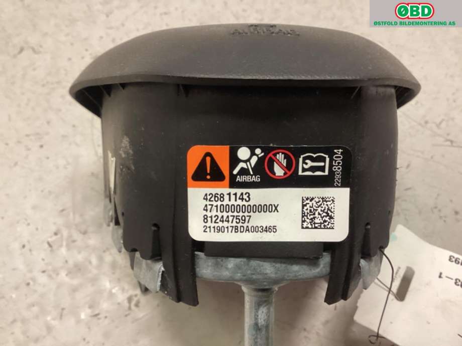 Airbag rattpute til Opel Ampera-e 2017-->> (Type II)  (OPEL|)