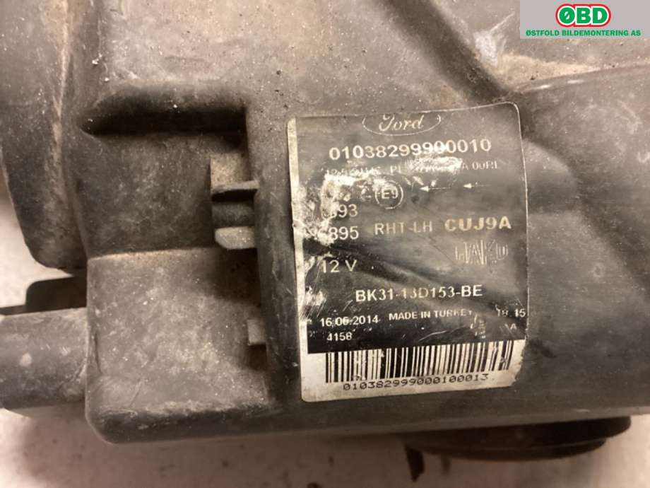 Frontlykt venstre halogen til Ford Transit 2014-->> (FORD||BK3113D153BE)