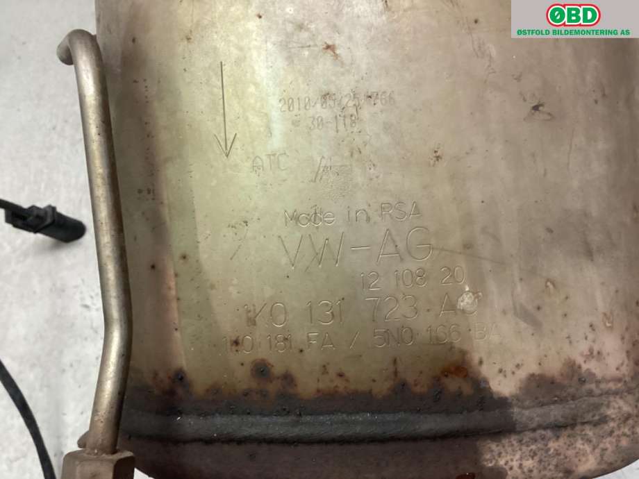 Partikkelfilter til VW Touran 2010-2015 (Type I, Fase 3)  (VOLKSWAGEN|1K0 254 707 BX|)