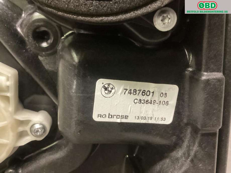 Ruteheis venstre bak til BMW X3 2017-->> (G01) (G01) (BMW|51 35 7 498 149|51 35 7 455 083|)