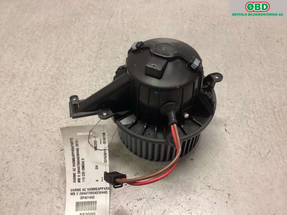 Varmeapparat motor til Mercedes Vito 2014-->> (W447) (W447) (MERCEDES|A 000 830 47 01|)