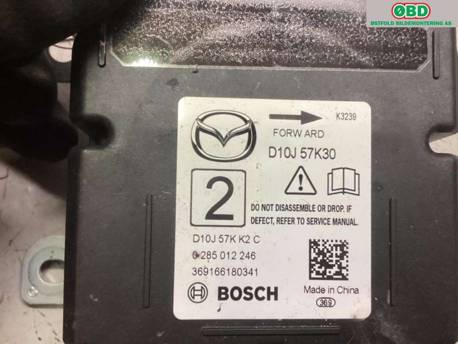 Airbag elektronikk til Mazda CX-3 2015-2022  (MAZDA|D10J-57-K30|)
