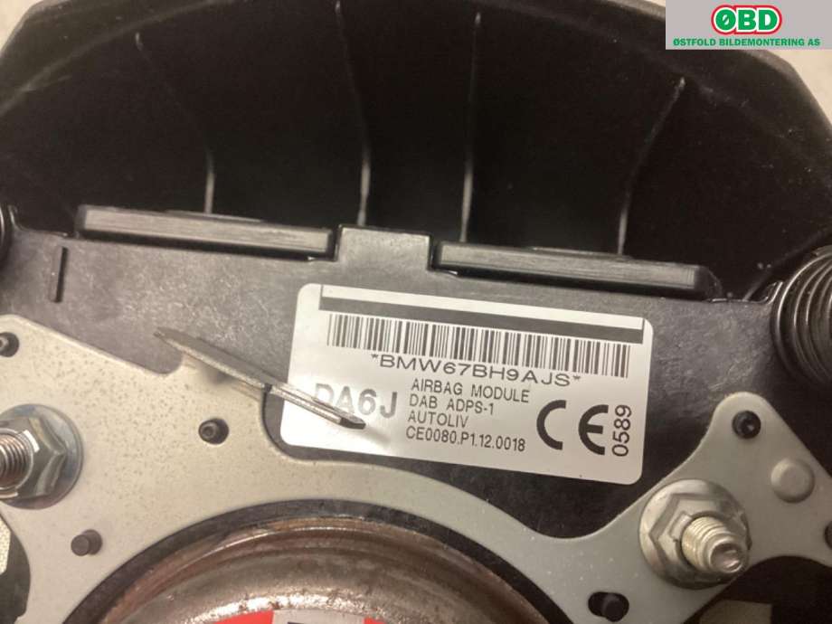 Airbag rattpute til Mazda CX-3 2015-2022  (MAZDA|DA6J-57-K00 02|)