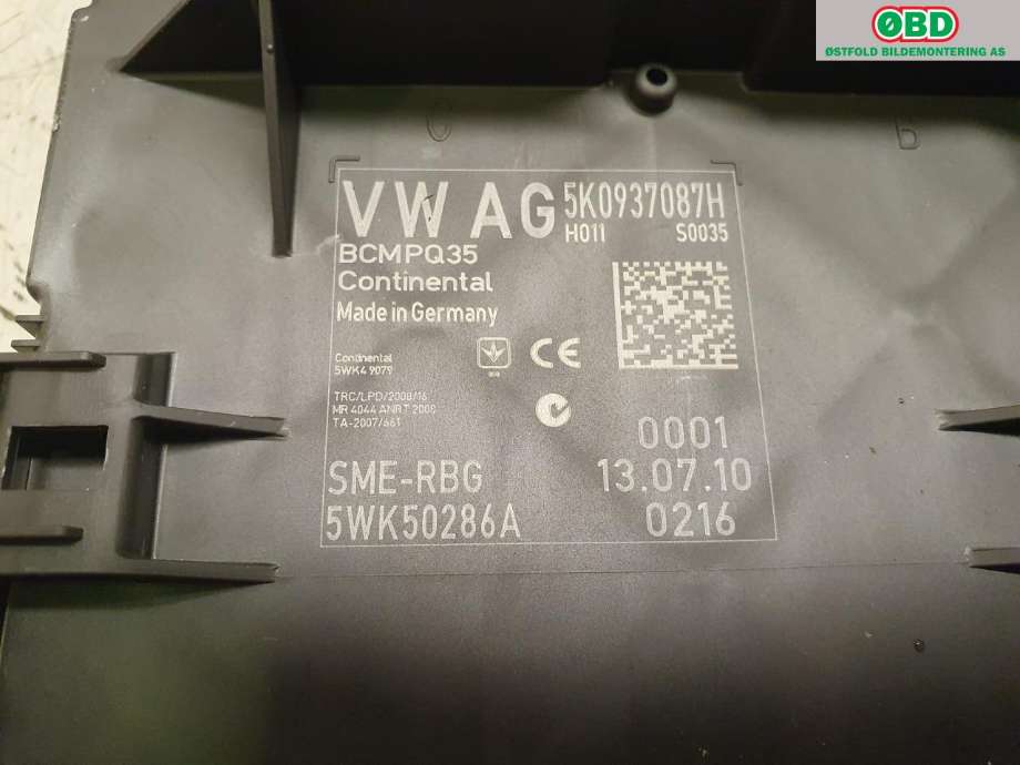 Styreenhet comfort (BCM) til VW Scirocco 2008-2013  (VOLKSWAGEN|)