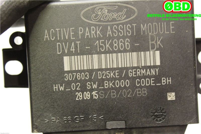 Styreenhet parkering til Ford Kuga 2013-2019  (FORD|1867336||DV4T15K866BK)