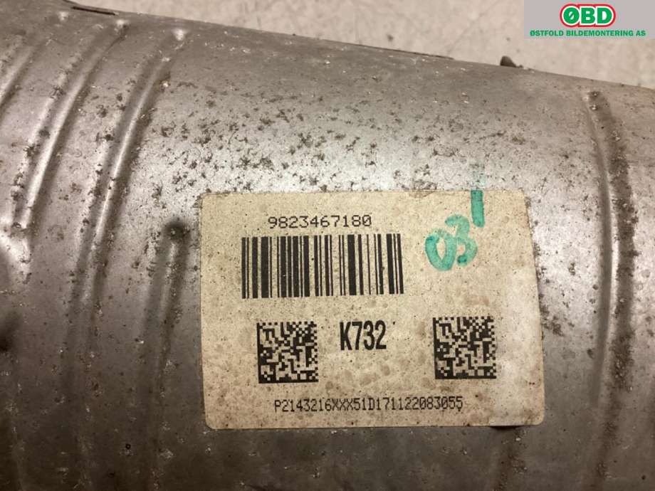 Katalysator til Citroën Berlingo 2015-2019 (Type II, Fase 2)  (CITROEN|98 234 671 80|)