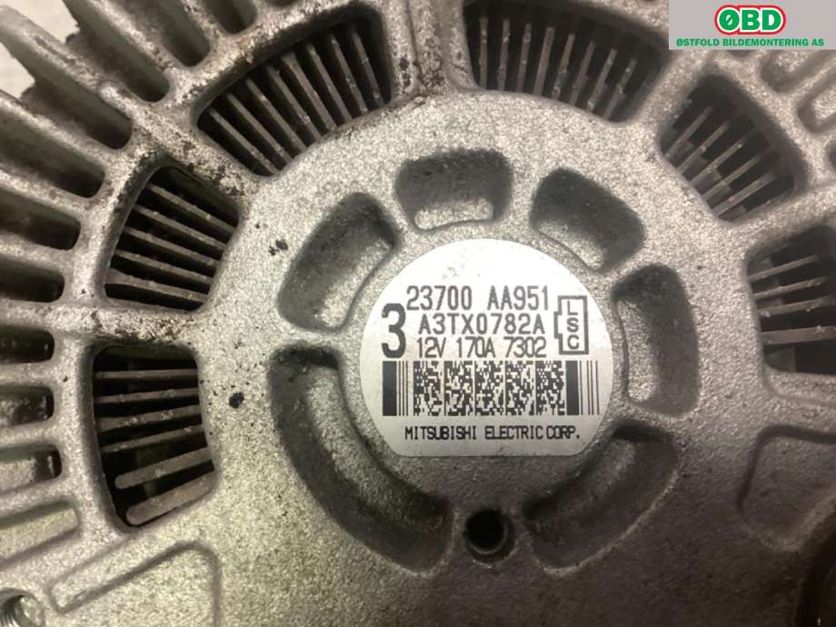 Dynamo til Subaru Outback 2015-2020 (Type V)  (SUBARU|23700AA951|)