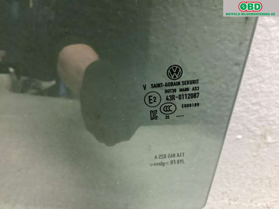 Siderute venstre bak til VW ID.4 2020-->> (VOLKSWAGEN|11A 845 025 A|)