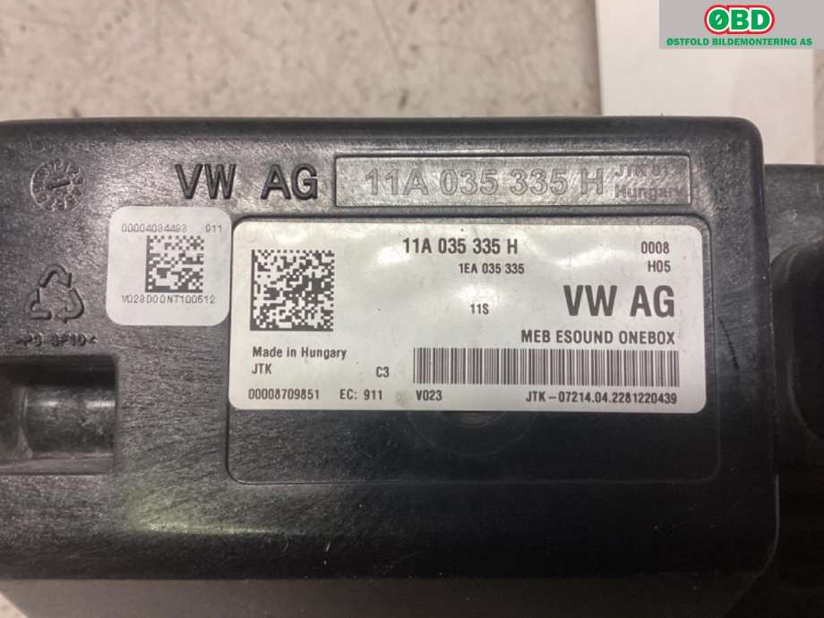 Høyttaler motorlyd, AVAS (Acoustic Vehicle Alerting System) til VW ID.4 2020-->>  (11A 035 335 H|)