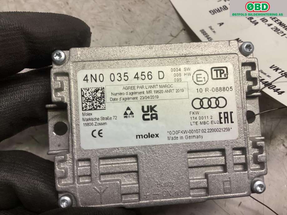 Styreenhet diverse til VW ID.4 2020-->>  (4N0 035 456 G||4NO 035 456 D)