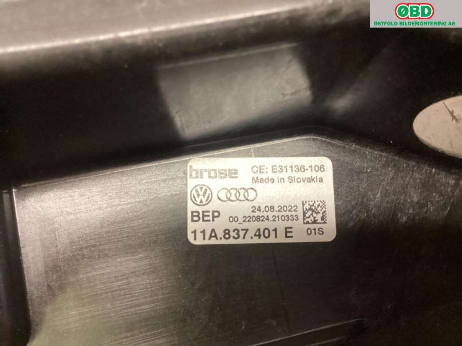 Ruteheis venstre foran til Audi Q4 e-tron 2021-->>  (AUDI|11A 837 461 D|)